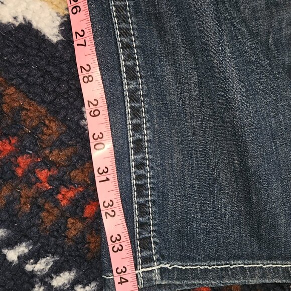 NWT- Ariat Women's REAL Ivy Dresden Dark Wash Mid Rise Straight Leg Jeans Sz 32L - Picture 7 of 7